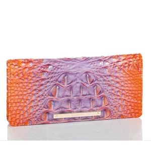 BRAHMIN ADY WALLET Daiquiri Ombre Melbourne Collection Genuine Leather🆕